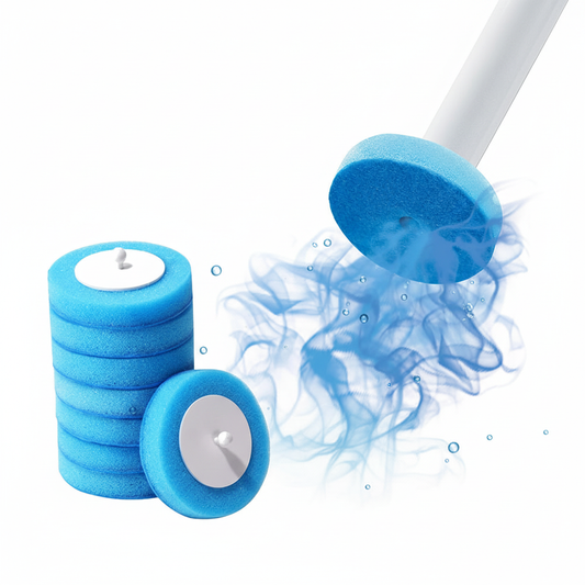 Toilet Brush with Blue Cleaning Effect